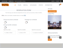 Tablet Screenshot of intetour.com